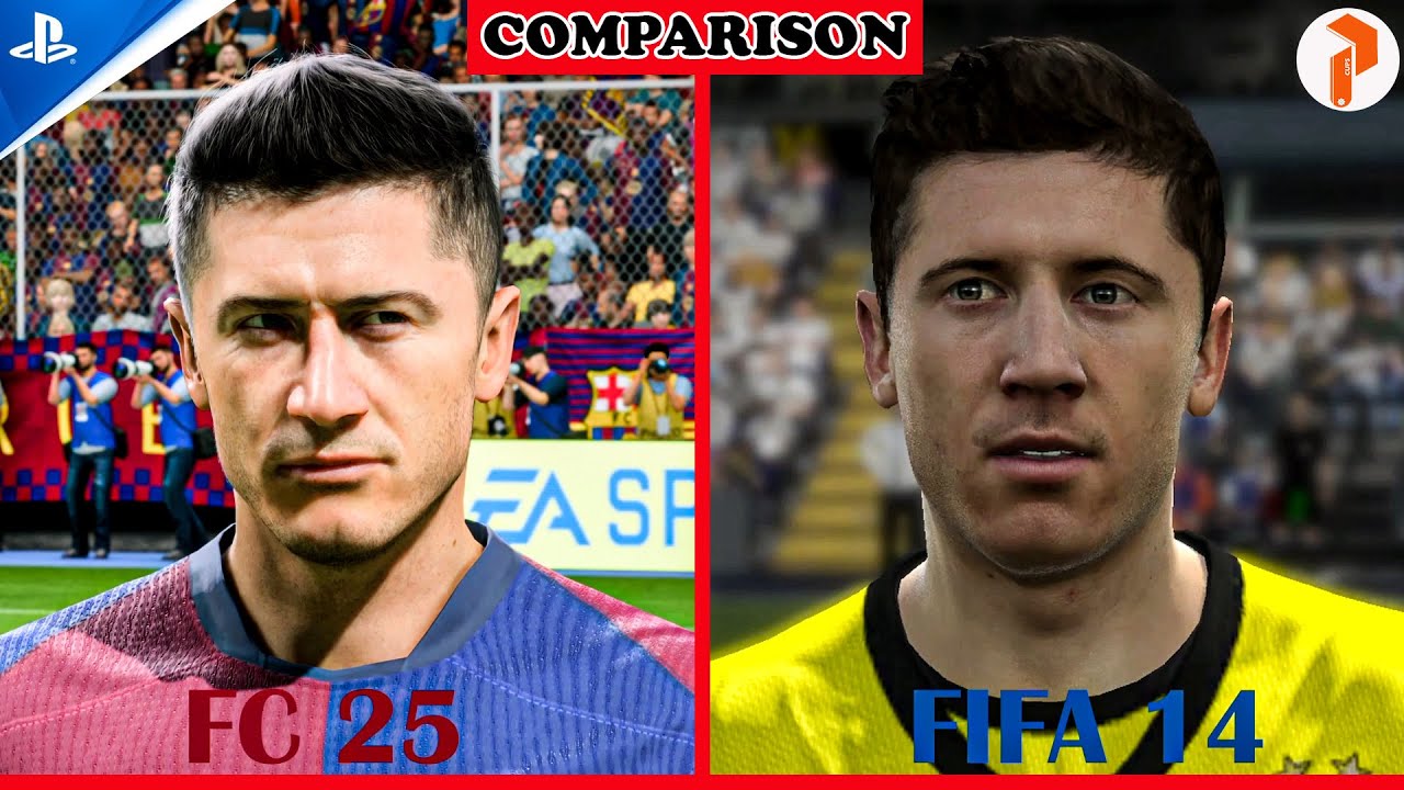 "FC 25 vs FIFA 14 | Player Faces & Goal Celebrations Compared" 