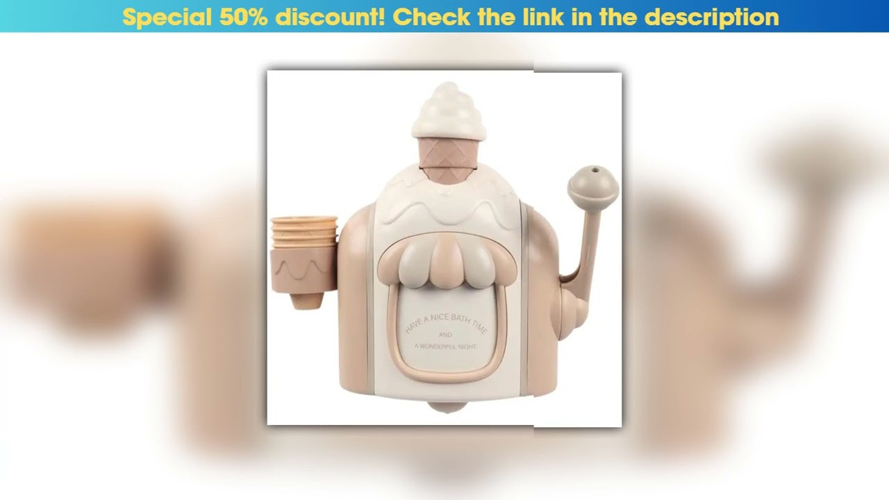 Hot Picks Bath Toy Portable Ice Cream Foam Maker Bath Bubble Toy for Boys Girls Birthday Gift Ice C