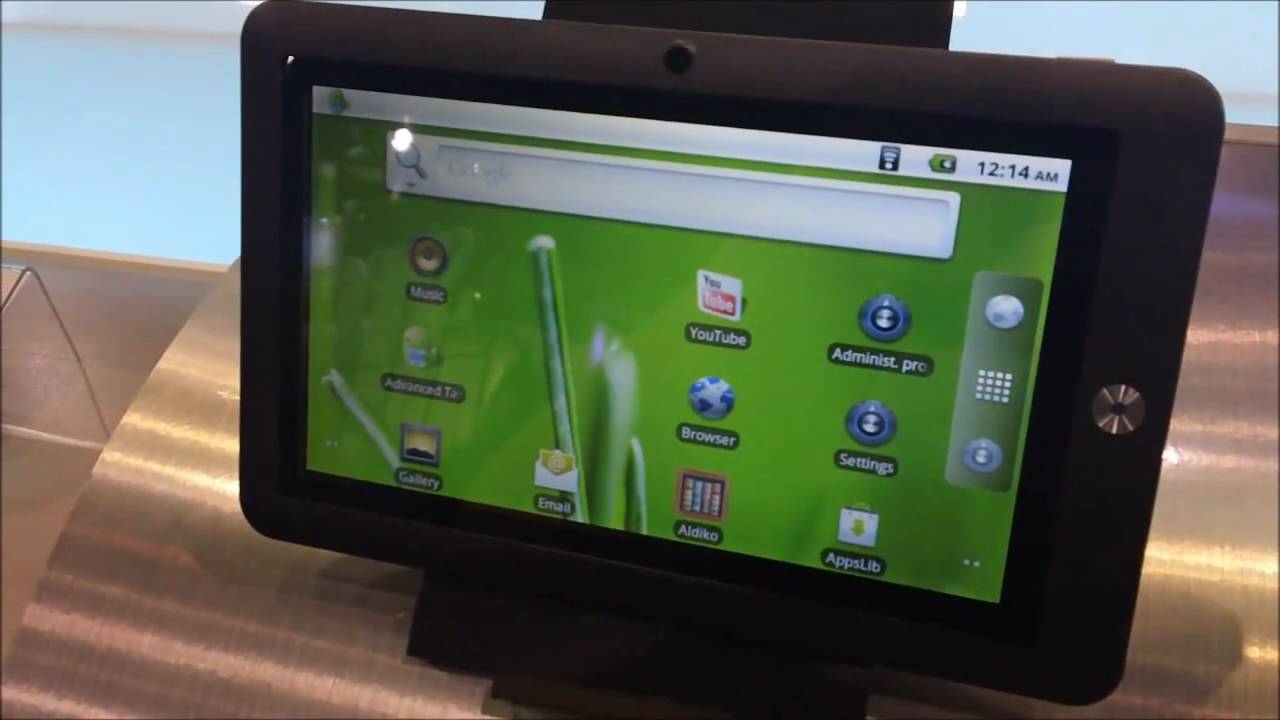 Coby Kyros line of tablets at CES 2011.