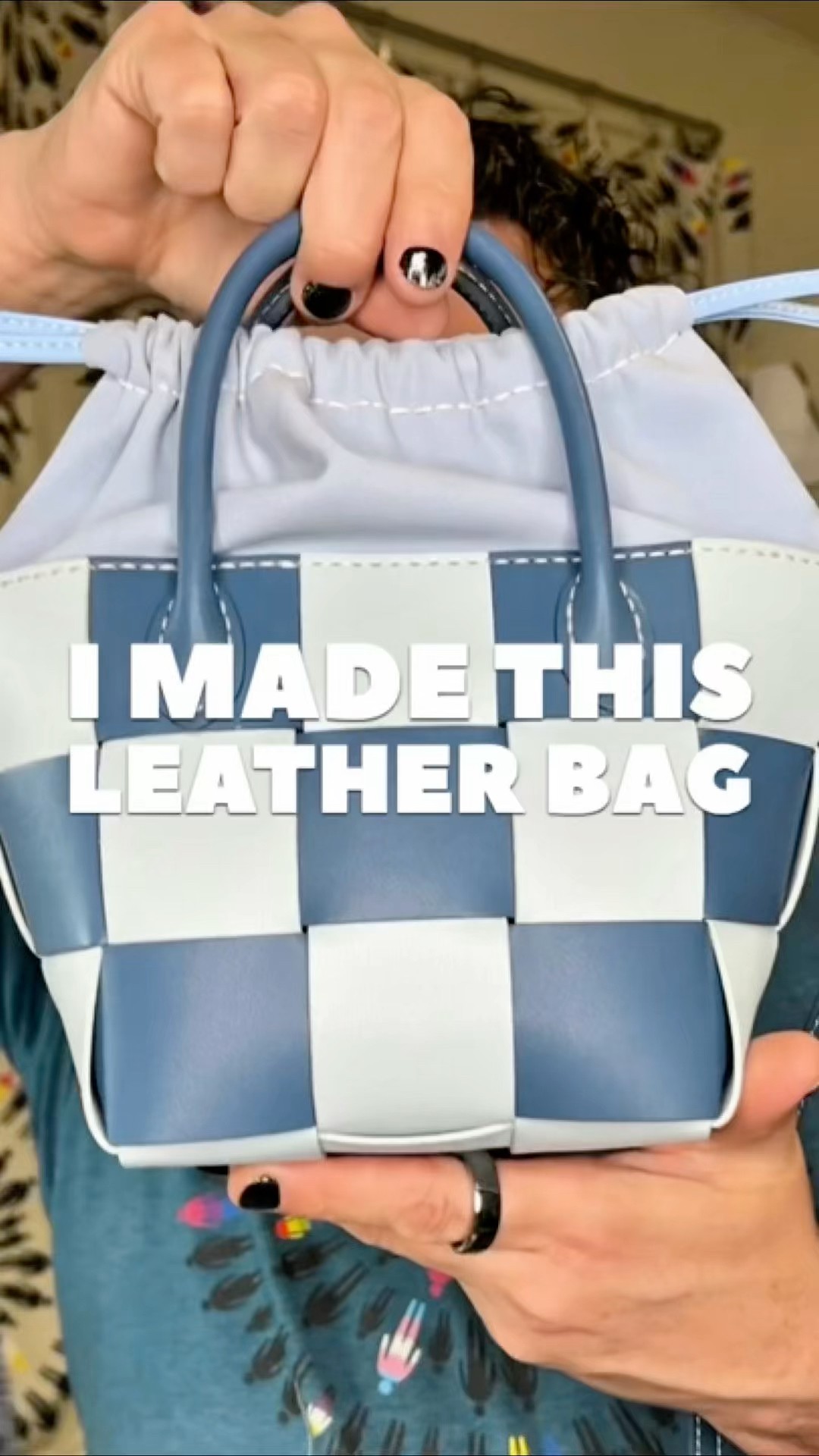 I MADE This Woven Leather Bag by Hand - YouTube