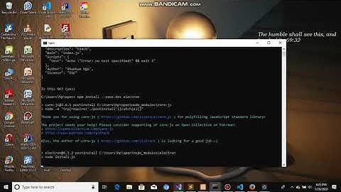 How to install electron on windows