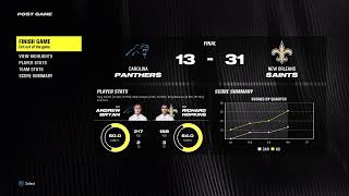 Madden24 IML S5 W15 SAINTS vs PANTHERS AP