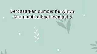 Klasifikasi Alat Musik Berdasarkan Sumber Bunyi