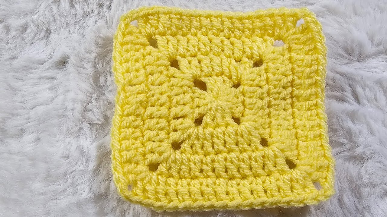 🧶 Carré Granny Square SUPER FACILE au  CROCHET simple et efficace spécial débutant 🧶
