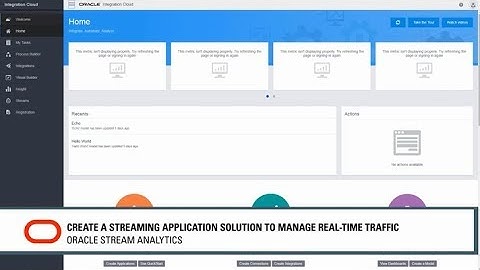 Create a Streaming Application Solution to Manage Real-time Traffic