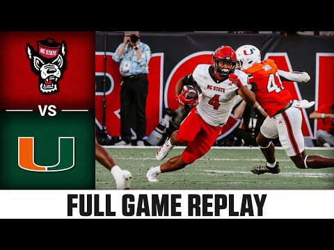NC State vs Miami Full Game Replay | 2025 ACC Football