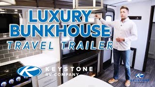 The Premier 34BIPR - A luxury travel trailer with an awesome bunkhouse! Great for families.