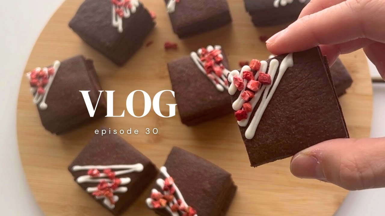 Sub) [Как приготовить легкое песочное печенье с ганашем ко Дню святого Валентина.