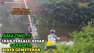 GANAS..!!Mancing Ikan Besar DiBulan Ramandhan Joran DiBantai Habis Habisan