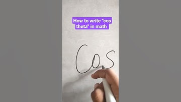 how to write cos theta in math #shorts #maths #mathematics #challenge #iit #viral #trigonometry