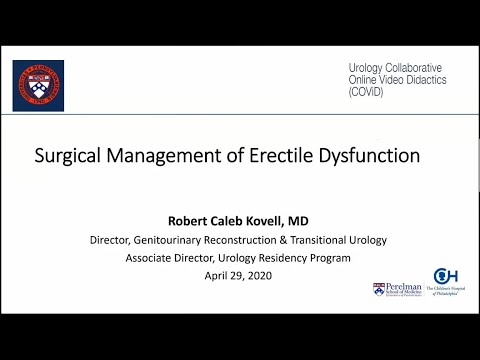 4.29.2020 Urology COViD Didactics - Surgical Management of Erectile Dysfunction
