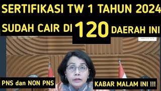 SERTIFIKASI TRIWULAN 1 TAHUN 2024 SUDAH CAIR DI 120 DAERAH INI TPG TW 1 2024