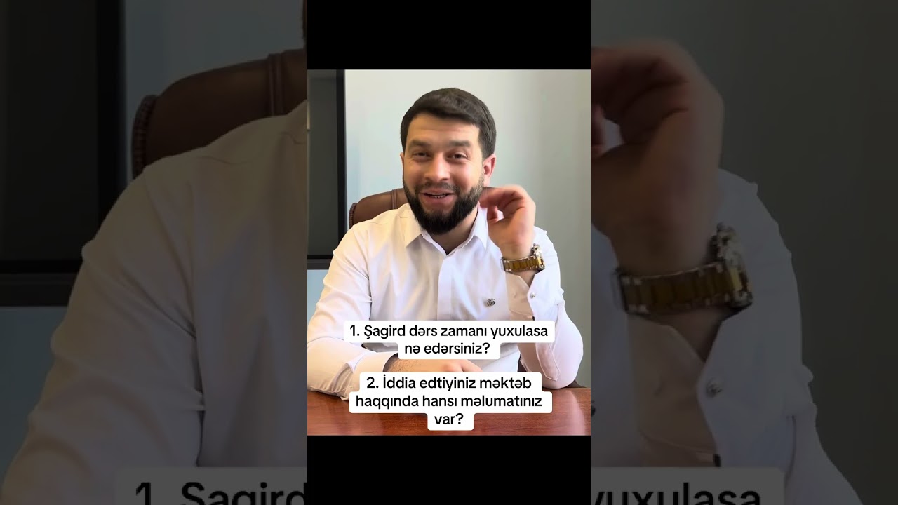 Müsahibə sualları | Elgün Əhmədov 0506977833 | #miq #sertifikasiya #kurikulum