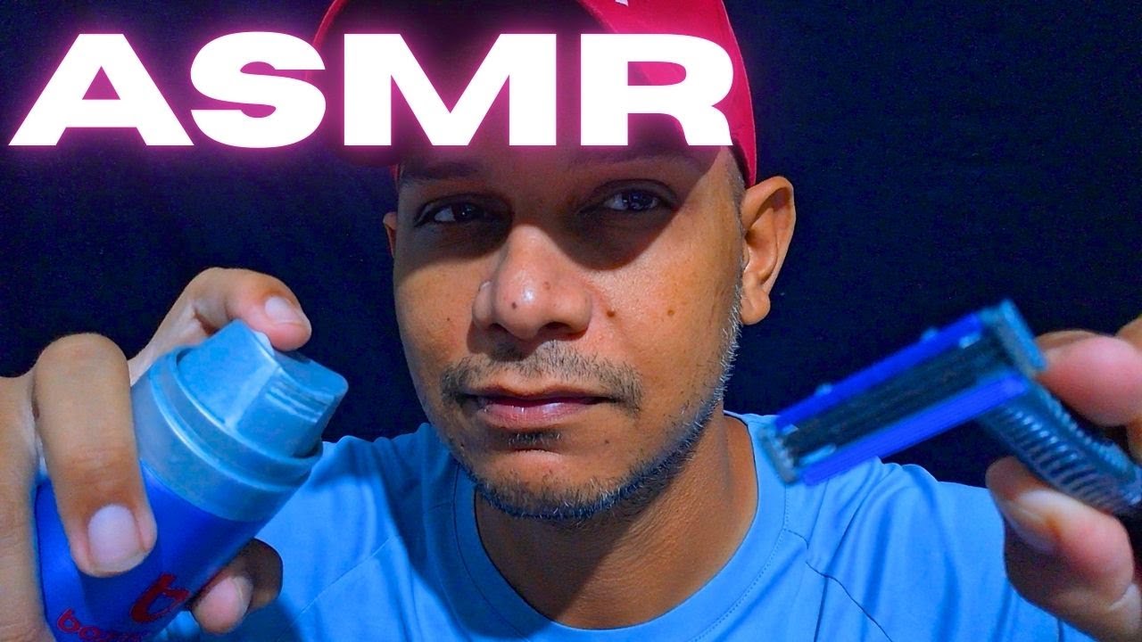 ASMR POV - Fazendo sua Barba - Sons de Boca, Sons de Espuma, Toque na Tela