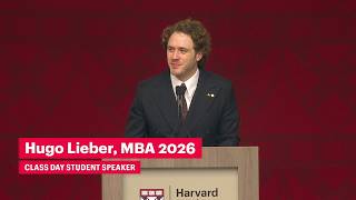 2026 Class Day Student Speaker Hugo Lieber