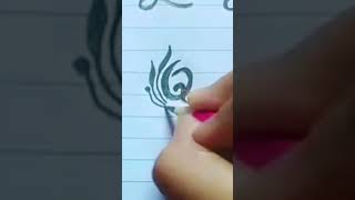 Can You Write Letter O Like This?✍️#shorts #viral #art #youtubeshorts #tattoofont #subscribers #love
