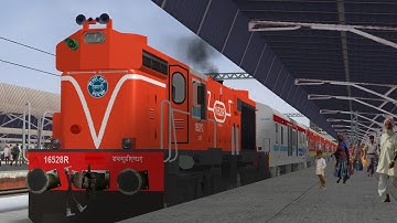 Shunting Howrah Rajdhani Express | MLY WDM-2 | MSTS | Shunting Duties - Indian Railways !!!