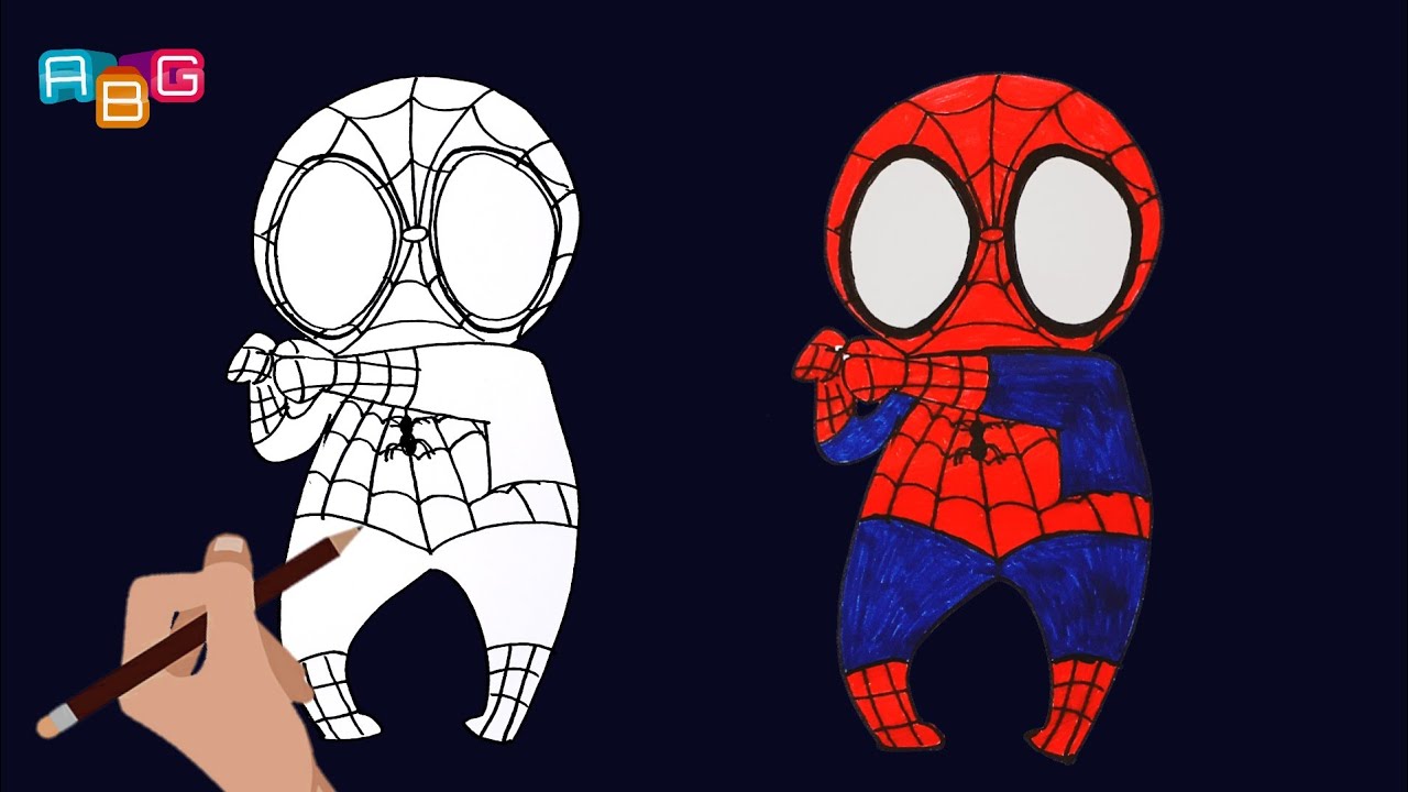 Cara Menggambar Spiderman  Kartun Anak YouTube