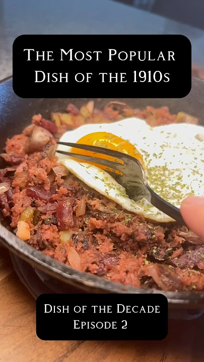 Most Popular Dish of the 1910s #history #ushistory #1910 #ww1 #worldwar1 #recipe #jazz #cooking