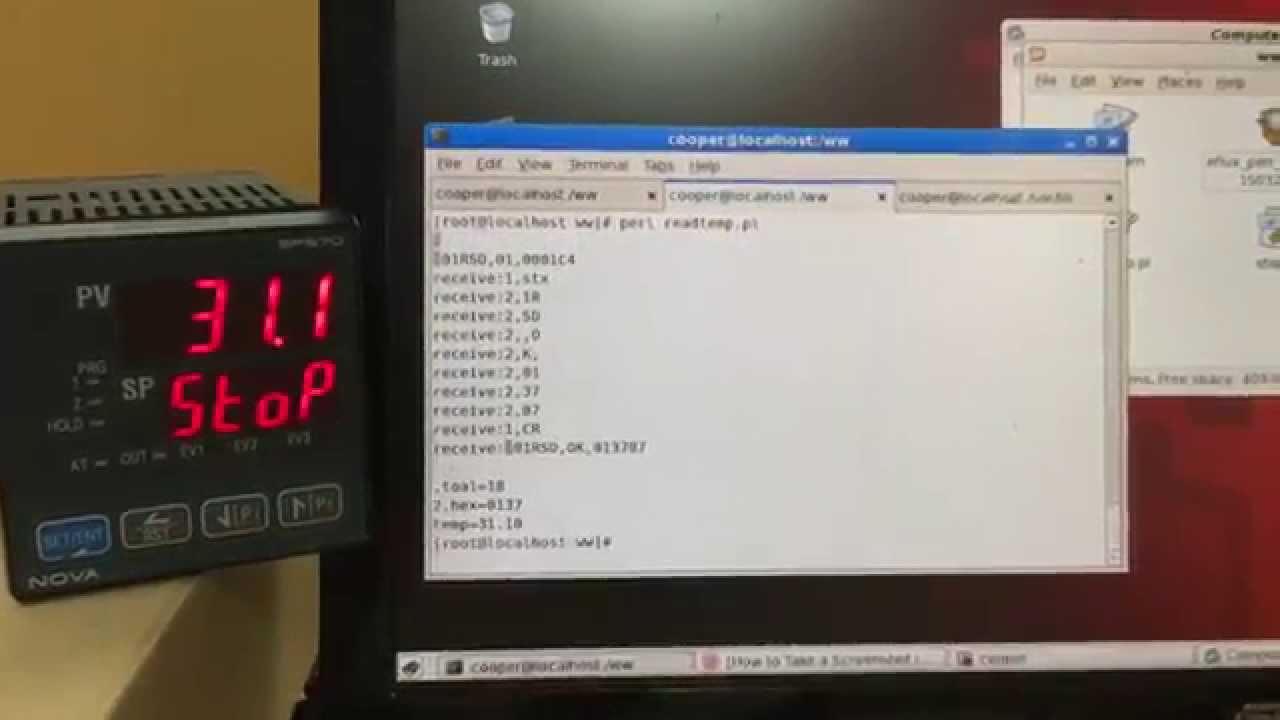 Eflux read temp cmd demo youtube