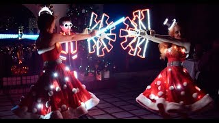 Снегурочки - световое шоу на Новый год в Ростове | GOF show Снегурочки - световое шоу на Новый год в Ростове | GOF show
