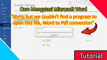 Cara Mentasi Microsoft Word Error "Sorry, but we couldn