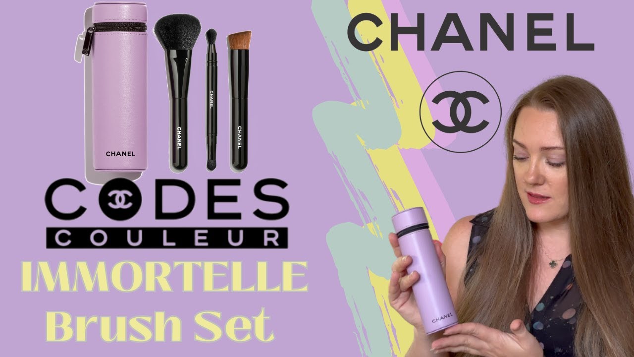 Les Pinceaux de Chanel Collection of 3 Essential Brushes - Color-Codes 135 Immortelle