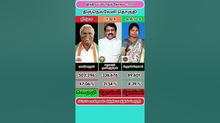 திருநெல்வேலி நாடாளுமன்ற தொகுதி - 2024 #2026election #tnpolitics