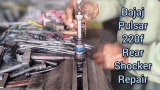 [Full Process] Bajaj Pulsar 220f BS3 (2012 model) Bike Rear (back) Shocker repair video ✔