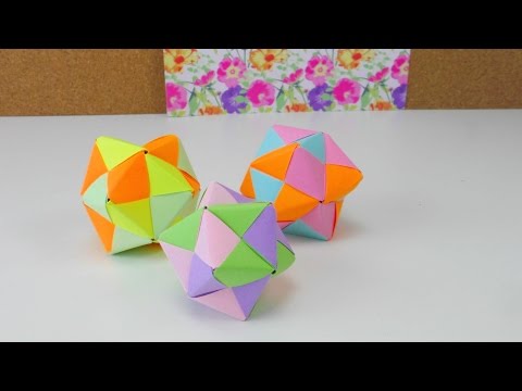 Origami Stern Ball Falten Tutorial Modular 12 Star Folding