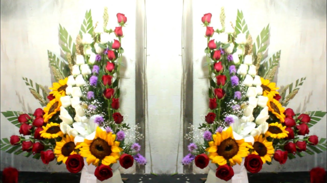 Arreglo floral con girasoles /santoral /encontrados /deseño - YouTube
