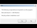 Fix Microsoft Visual C++ 2015 and 2013 Runtime Error