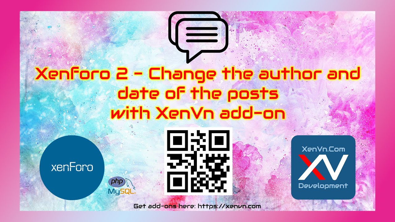 Xenforo 2 - Change the author and date of the posts with XenVn add-on