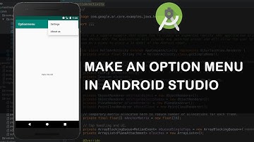 Make an Options Menu in Android Studio and Kotlin