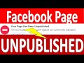 How to publish your Unpublished Facebook Page solve the problem bangla b...