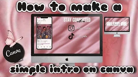 How To Make A Simple YouTube Intro with Canva *FREE * beginners Friendly