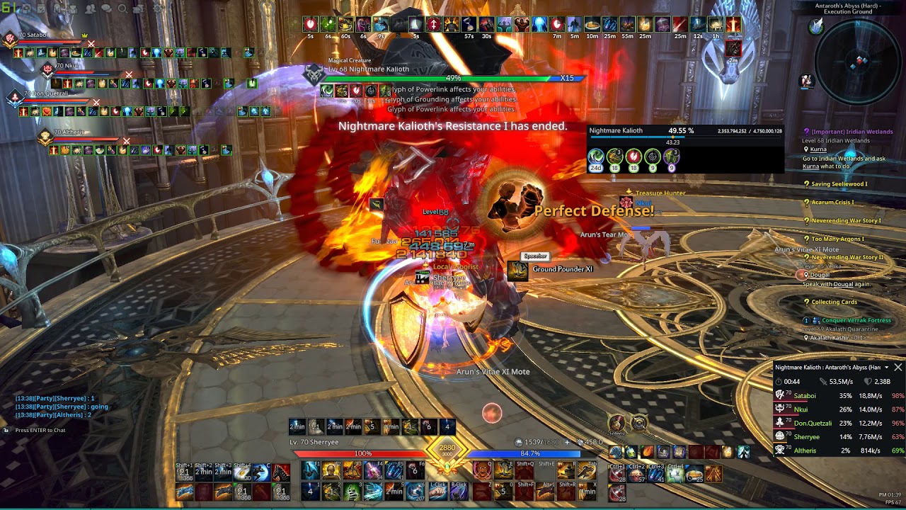 Tera Antaroth Abyss (hard) full run Brawler POV