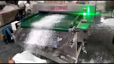 Flakes Metal Detector Conveyor System With Auto Rejection, #metaldetectorconveyor