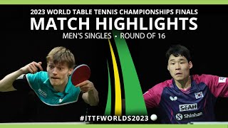 Anders Lind vs Jang Woojin | MS R16 | 2023 ITTF World Table Tennis Championships Finals