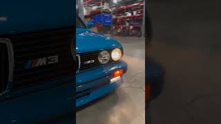 1990 BMW M3 E30 shown in Laguna Seca Blue