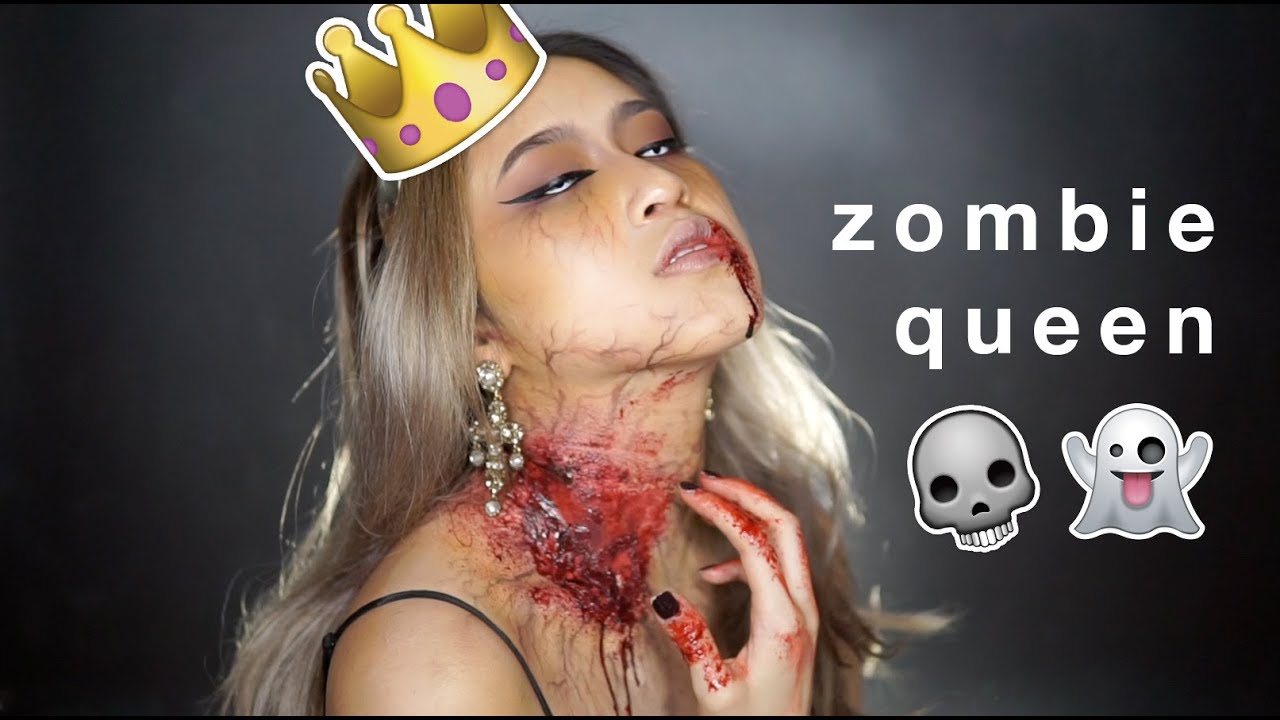  Zombie  Queen  Halloween Makeup  Tutorial  Amelia Bunjamin 
