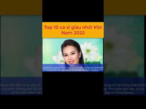 Top 10 Ca Sĩ Nào Giàu Nhất Việt Nam 2022 #shorts