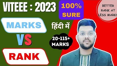VITEEE 2023 Marks vs rank | Good news for you | Less marks better rank 👍 #viteee #cutoff #rank #vit