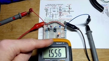 Multimeter Measured NPN BJT Helping 555 Timer Output Light LED
