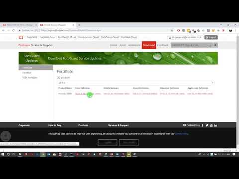 FortiGate  Download Manual FortiGuard Service Update di support.fortinet.com
