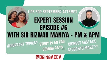 Sir Rizwan Maniya tells the BIGGEST MISTAKE made by PM and APM students | ACCA PM & APM