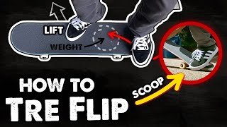How to Tre Flip - Skateboard Tricks Tutorial (Slow Motion) - How to 360 Flip