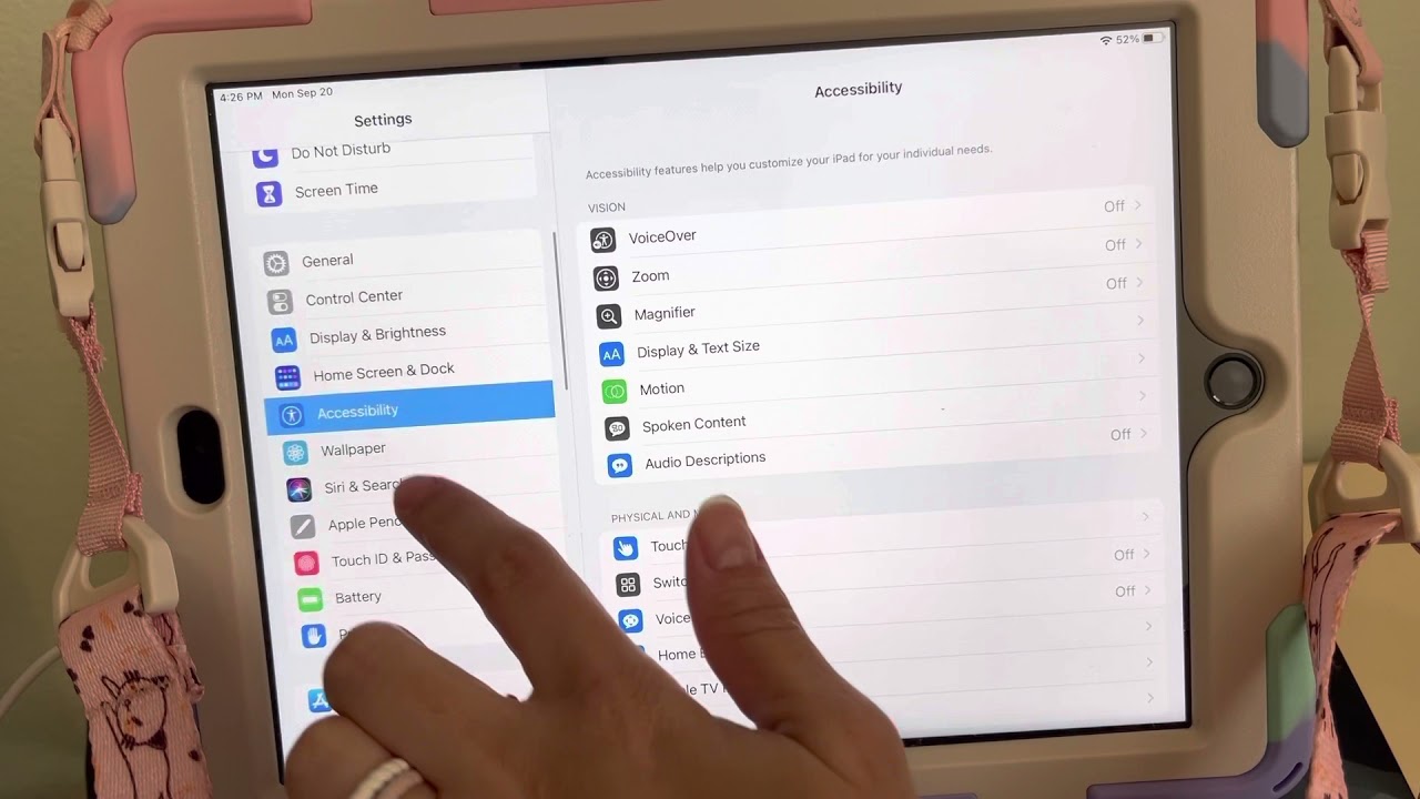 Guided Access on Apple while using the Proloquo2go AAC app.