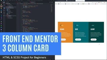 Frontend Mentor 3 Column Layout Challenge - HTML & SCSS Project for Beginners