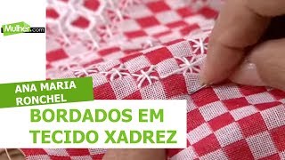 Bordado Passo a Passo: GRÁFICO PARA BORDAR EM TECIDO XADREZ